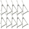 U.S. Art Supply 15" to 21" High Adjustable Aluminum Tabletop Display Easel (Pack of 10), Portable Artist Tripod Stand