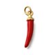 thumbnail image 1 of Brass Enamel Pendants with Jump Ring Real 18K Gold Plated Long-Lasting Plated Cadmium Free & Lead Free Chili Charm Rack Plating Red 21x4.5x4mm Hole: 3.3mm, 1 of 3