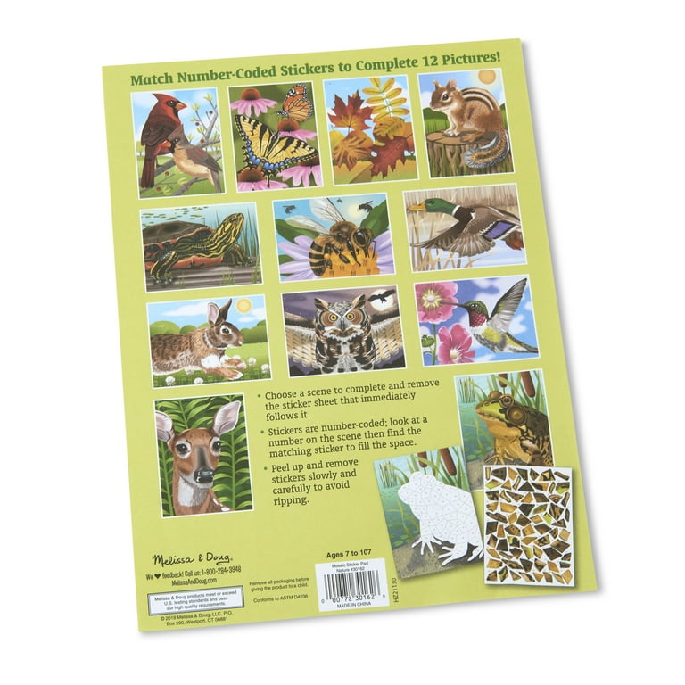 Mosaic Sticker Pad - Nature- Melissa and Doug