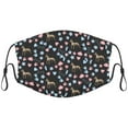 thumbnail image 1 of Cute Mexican Hairless Dog Graphic Printed Cloth Face Masks Reusable Washable Adjustable for Child (5 PCS), 1 of 5