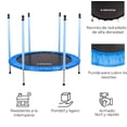 thumbnail image 3 of Trampolín Infantil 55 con red de seguridad acero 6 patas Modelo Azul, 3 of 4