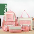 thumbnail image 1 of 5 Pcs Set Kawaii Girls Backpack For Student School Bag Teenager Girls Schoolbag Book Bags Pencil Case Women Travel Backpack Tote, 1 of 4