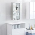 thumbnail image 2 of Medicine Cabinet Lockable, Stainless Steel Body, 4 Tier Shelves, 12"x24", Silver Doorway Shelves Meds Holder With Locking Mechanism, Steel,, 2 of 5