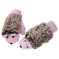 thumbnail image 3 of XZNGL Cartoon Hedgehog Wool Double Layer Thermal Insulation with Finger Weave Gloves, 3 of 7