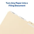 thumbnail image 3 of Filing Ultra Tabs, 3" x 1.5", 24 File Tabs, White, 3 of 9