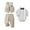 Khaki2, variant on ameIAEA Toddler Baby Boy Clothes Gentleman Wedding Outfits Formal Dress Shirt+Bowtie+Ves+Suspender Pants