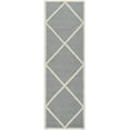 thumbnail image 2 of SAFAVIEH Cambridge Kennedy Geometric Diamonds Wool Runner Rug, Silver/Ivory, 2'6" x 12', 2 of 6