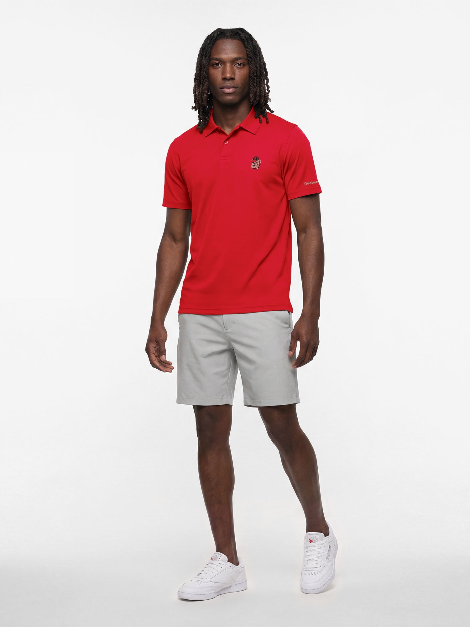 Georgia Bulldogs Reebok Mens Short Sleeve Polo Shirt