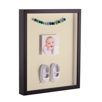 ArtToFrames 16x24 Inch Shadow Box Picture Frame, with a Satin Black Tall 1 Wide Shadowbox frame and Oyster Mat Backing (4654)