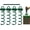 Green, variant on 12.2 Inch Spiral Ground Anchors Heavy Duty Screw in Spiral Stakes 4 Pack Folding Ring Ground Stakes for Securing Dogs,Tents, Trampolines, Canopies, Swing Sets,Green
