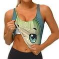 thumbnail image 3 of Naloa Adorable Kawaii Fennel Character Sports Bras for Women,Sports Bras for Women High Support with Removable Pads-Small, 3 of 8