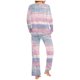 thumbnail image 4 of Puntoco Conjunto de pijama con parte superior y pantalones informales con estampado degradado para mujer, 4 of 5