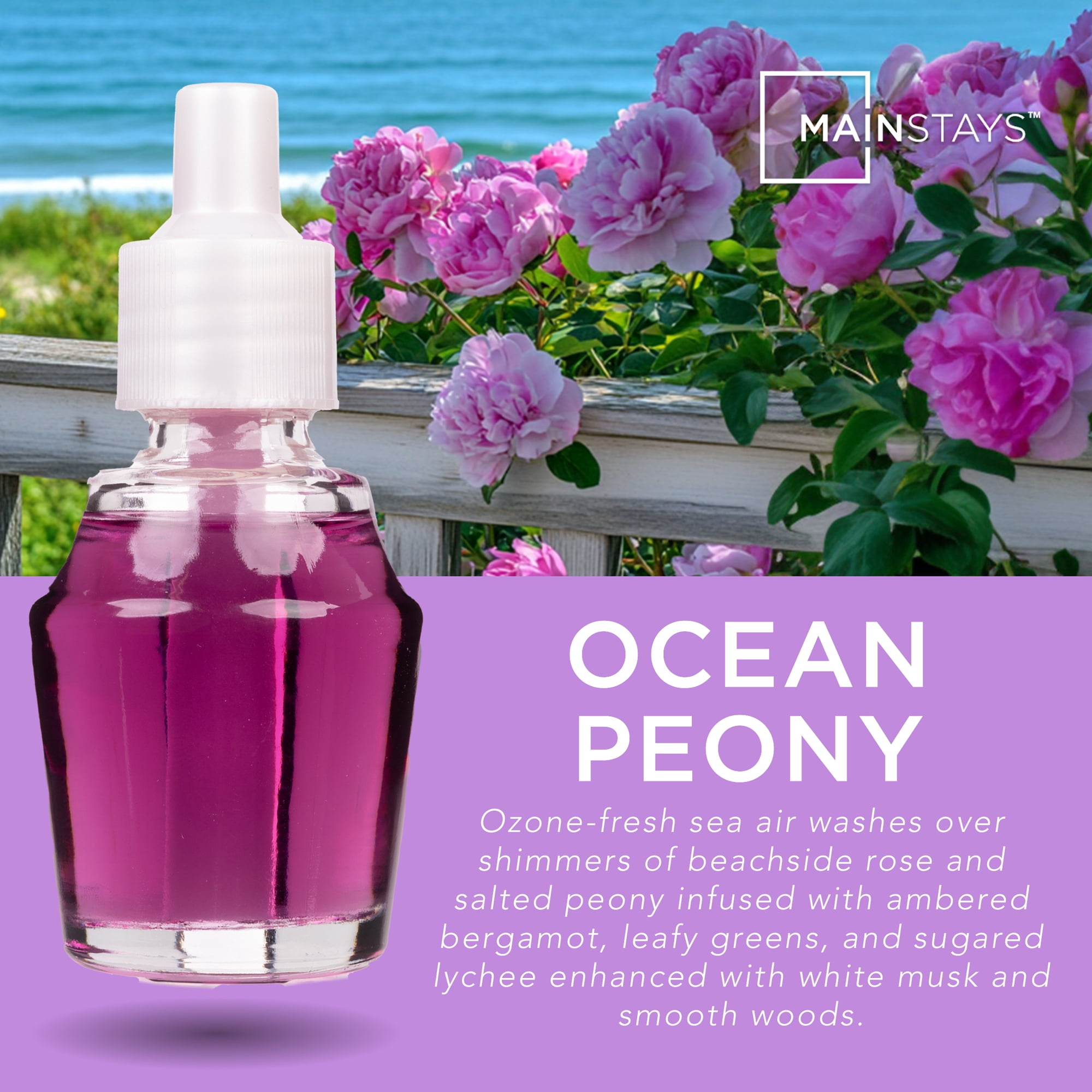 Mainstays Aroma Accent Fragrance Oil, Ocean Peony