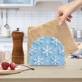 thumbnail image 2 of Yayeee Napkin Holder for Table Kitchen Paper Tissue Organization, Blue Snowflake, 2 of 8