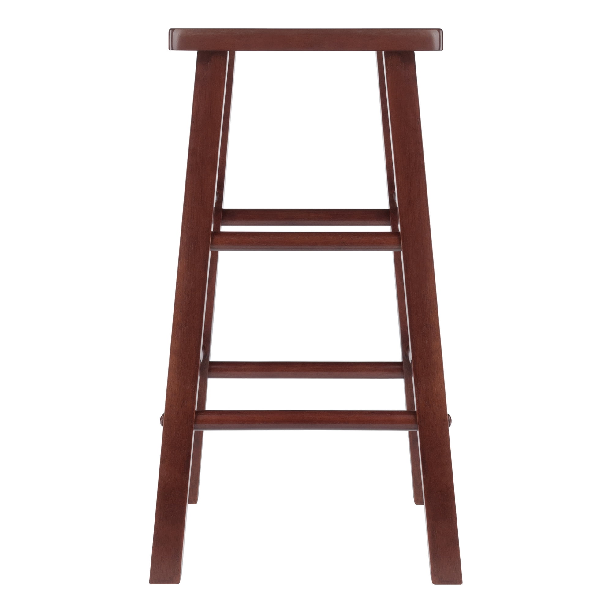 Carrick Counter Stool with Square Seat in Walnut Finish