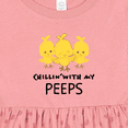 thumbnail image 4 of Inktastic Chillin' with My Peeps Girls Baby Dress, 4 of 5