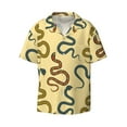 thumbnail image 6 of Kdxio Men's Hawaiian Shirt for Men Short Sleeve Shirt Various Snake Summer Casual Holiday Beach Button Down T-Shirts, 6 of 7