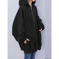 thumbnail image 5 of ZANZEA Womens Hoodies Full Sleeve O-Neck With-Front-Zipper Coat Hoodies, 5 of 5