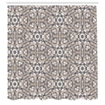 thumbnail image 2 of Ambesonne Mosaic Shower Curtain, Roman Time Rock Design Print, 69"Wx84"L, Pale Sepia, 2 of 4