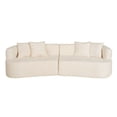 thumbnail image 7 of Kithkasa 106''Modern Curved Sofa Sectional, Chenille Compression Boneless Cloud Couch,ouches Sleeper for Living Room Bedroom Apartment, No Assembly,Cream White, 7 of 7