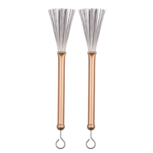 Amdohai Brosses à Tambour 1 Paire Brosses Métalliques Rétractables