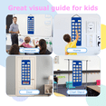thumbnail image 6 of Kids Visual Schedule , 2 in 1 Autism Daily Chore Routine Chart With 70 Cards, Autism Learning Material for Home School Kids Visual Behavioral Tool Wall Planner for Home School, 6 of 6
