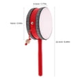 thumbnail image 2 of ELAYARD 1Pcs Drum Red PET Traditional Design Instrument for Children Playtime Activities, 2 of 6