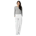 thumbnail image 4 of Adar Universal Natural-Rise Multipocket Cargo Tapered Leg Pants - 506 - White - L, 4 of 7