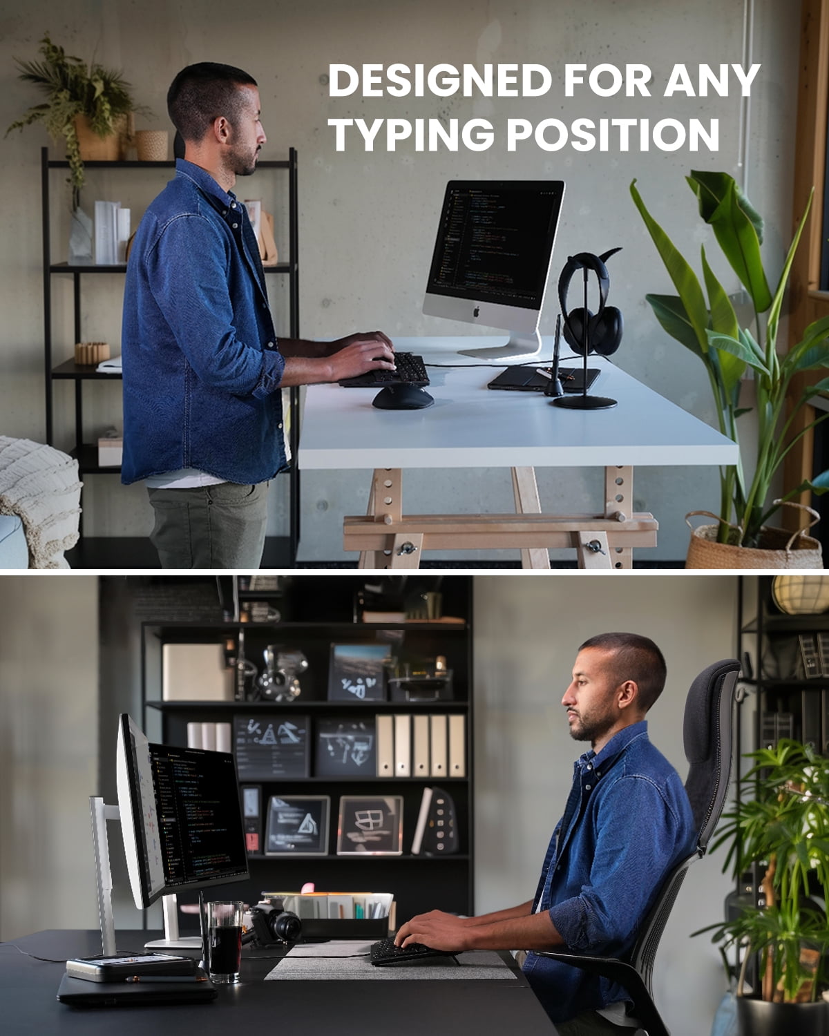Perixx PERIBOARD-535BR [Firmware Updated] Wired Ergonomic Mechanical Keyboard - Full-Size - Low-Profile Brown Tactile Switches - NKRO Anti-Ghosting - Compatible with Windows and macOS