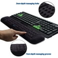 thumbnail image 2 of wqlpp-Upgraded Keyboard Wrist Rest Ergonomic Hand Support Pad, Comfy Soft Memory Foam Gel Padded Non-Slip Large Wrist Cushion for Office Gaming Keyboard, 2 of 4