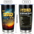 thumbnail image 2 of Gifts for Dad, Fathers Day Dad Gifts from Daughter, Birthday Gifts for Dad, 20oz Insulated Tumbler Best Dad Gift, Valentines Day Christmas Dad Gifts from Son, 2 of 6