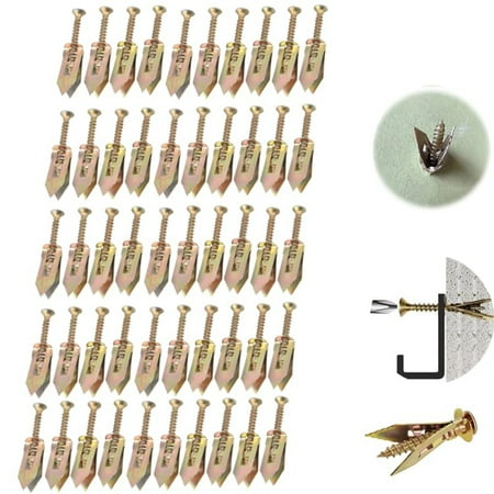 

Gelren Hot Style2024 New Self Drilling Screws Plated Steel Self Drilling Self Drilling Drywall With Screws Wall Easy Application For TV Cabinet 50pcsC