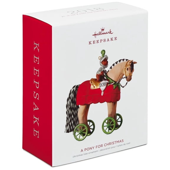 Hallmark Keepsake Christmas Ornament 2018 Year Dated, A Pony for Christmas Knight in Shining Armor