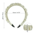 thumbnail image 3 of Unique Bargains 1 Pc Fashion Elegant Pleated Headband for Women for Girls 6.69"x1.38" Beige, 3 of 4
