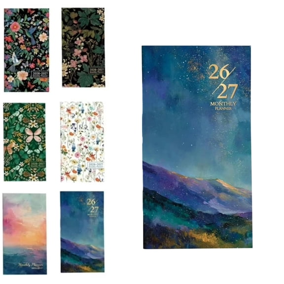 Pocket Calendar 2026-2027 for Purse – Two Year Monthly Planner Pocket Size, 6.5" x 3.5" Jan 2026-Dec 2027 Small Calendar