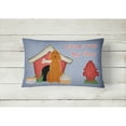 thumbnail image 2 of Carolines Treasures BB2818PW1216 Dog House Collection Irish Setter Canvas Fabric Decorative Pillow  12H x16W multicolor, 2 of 3