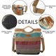 thumbnail image 3 of Bolsos de trabajo para mujer Bolsos de mano Bolsos de hombro para mujer Bolsos de lona Bolso de mensajero informal multicolor Bolsos cruzados con asa superior, 3 of 6