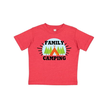 

Inktastic Family Camping with Tent and Trees Gift Toddler Boy or Toddler Girl T-Shirt