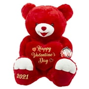 Way to Celebrate Valentine's Day Jumbo Plush, Red Sweetheart Teddy Bear