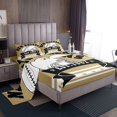 thumbnail image 1 of Football City Sheet Set Football Lovers Sports Game Bed Sheets Set, Rugby Sports Decor Sheets, American Football Cool Sports Bedding Set Queen With 2 Pillowcases (New Orleans), 1 of 6