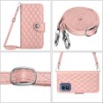 thumbnail image 6 of for Motorola Moto G Play 4G 2024 Wallet Case, Elegant Card Holder Cash Slot PU Leather Kickstand Shoulder Strap Shockproof Protective Flip Women Girls Case Cover for Moto G Play 4G 2024, Coralpink, 6 of 6