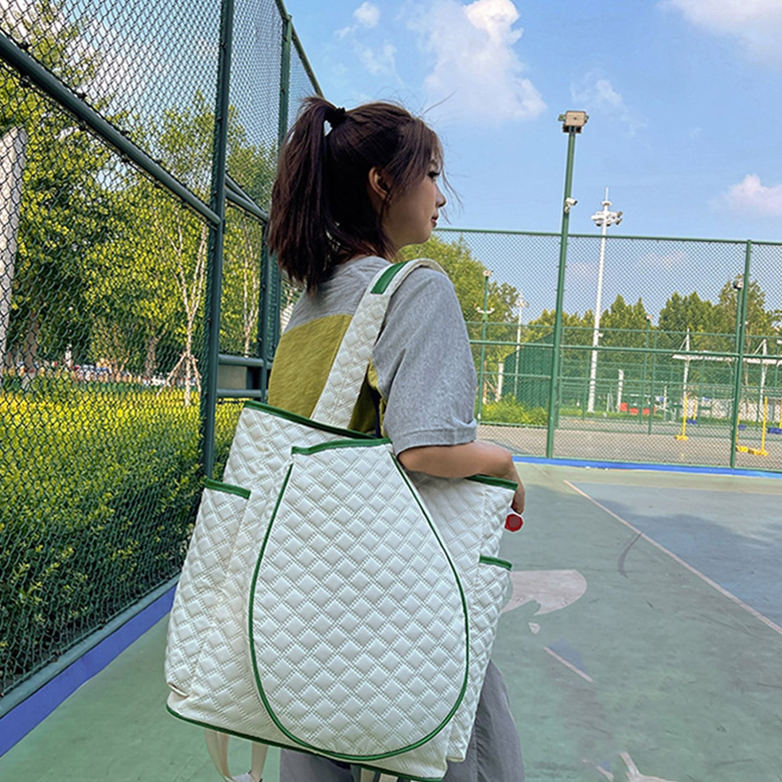 Sport Duffle Bag for Tennis, Large Backpack Holds 2 Rackets, Overnight Gym Weekender for Men Women