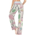 thumbnail image 5 of Women's Pajama Pants Flamingo Leaves Comfy Stretch Sleepwear Essentials womens Lightweight Lounge Terry Pajama Pant, X-Small, 5 of 7