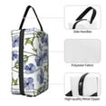 thumbnail image 3 of Goofa Blue Flax Flowers Printed Toiletry Bag with Handle,Large Capacity Travel Makeup Cosmetic Bag for Women, Carry on Airport Airline Compliant Bag, 3 of 9