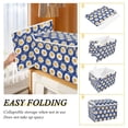 thumbnail image 2 of Yayeee Collapsible Cube Storage Bin with Lid Fabric Closet Decorative Basket with Handles, Elegant Daisy Pattern, 2 of 7