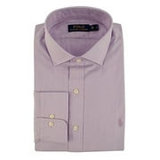 Polo Ralph Lauren Mens Estate Hairline Stripe Shirt (15.5(32-33), Purple/White)