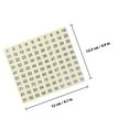 thumbnail image 2 of WHAMVOX 20 Sheets Number Label Stickers Paper Removable For Labeling Items, 2 of 8