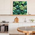 thumbnail image 6 of Palm Leaf Wall Art Painting on Canvas, Green Tropical Plant Summer Nature Scenery Canvas Art Home Prints Wall Art Framed Modern Artwork for Living Room Bedroom Wall Decor 20x20in, 6 of 9