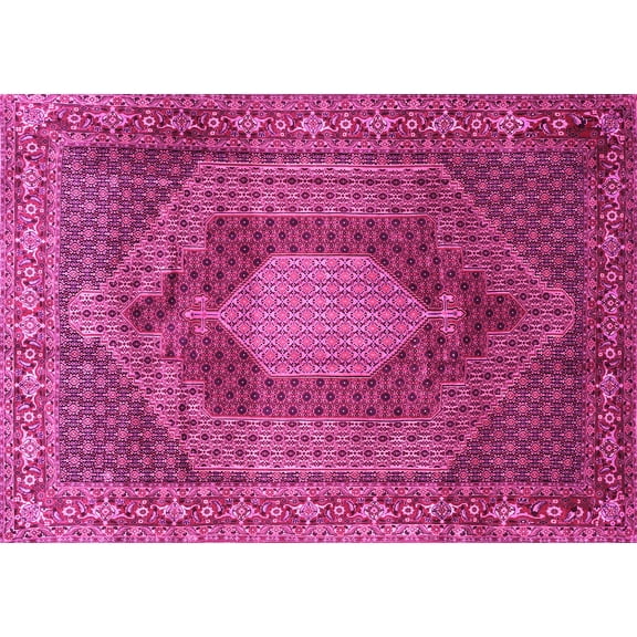 Ahgly Company Indoor Rectangle Persian Pink Traditional Area Rugs, 5' x 7'