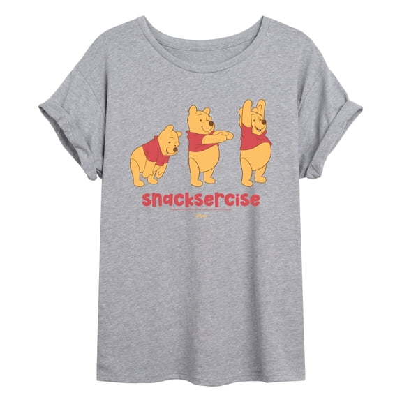 Winnie the Pooh - Snacksercise Oversized Graphic T-Shirt